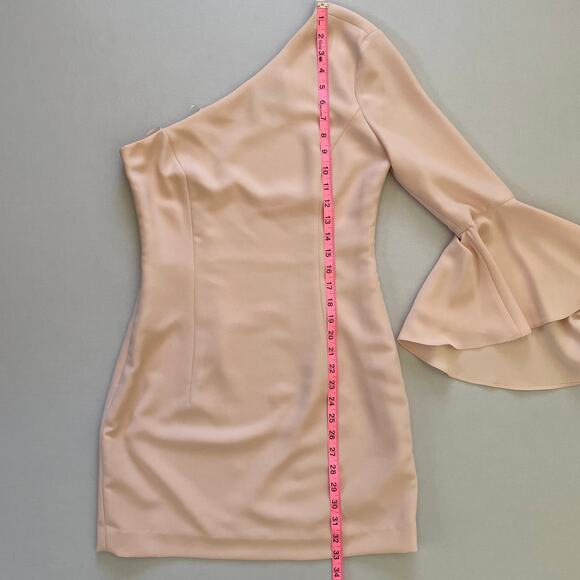 Intermix Dress Women Small Pink Aleen One Shoulder Mini Cocktail Party Datenight - Picture 8 of 9